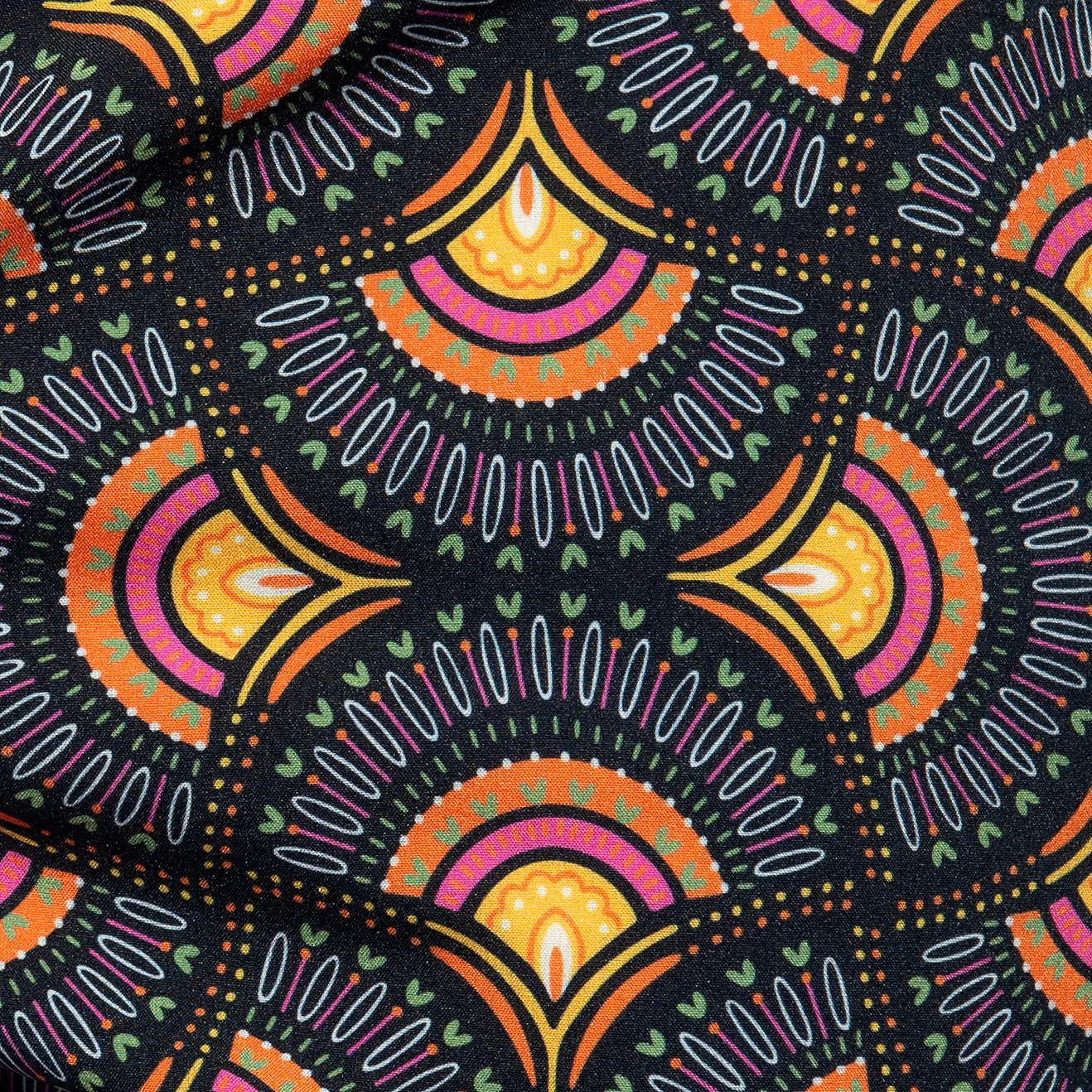 ES Collection Peacock Print Swim Shorts Black 2606 - Image 4