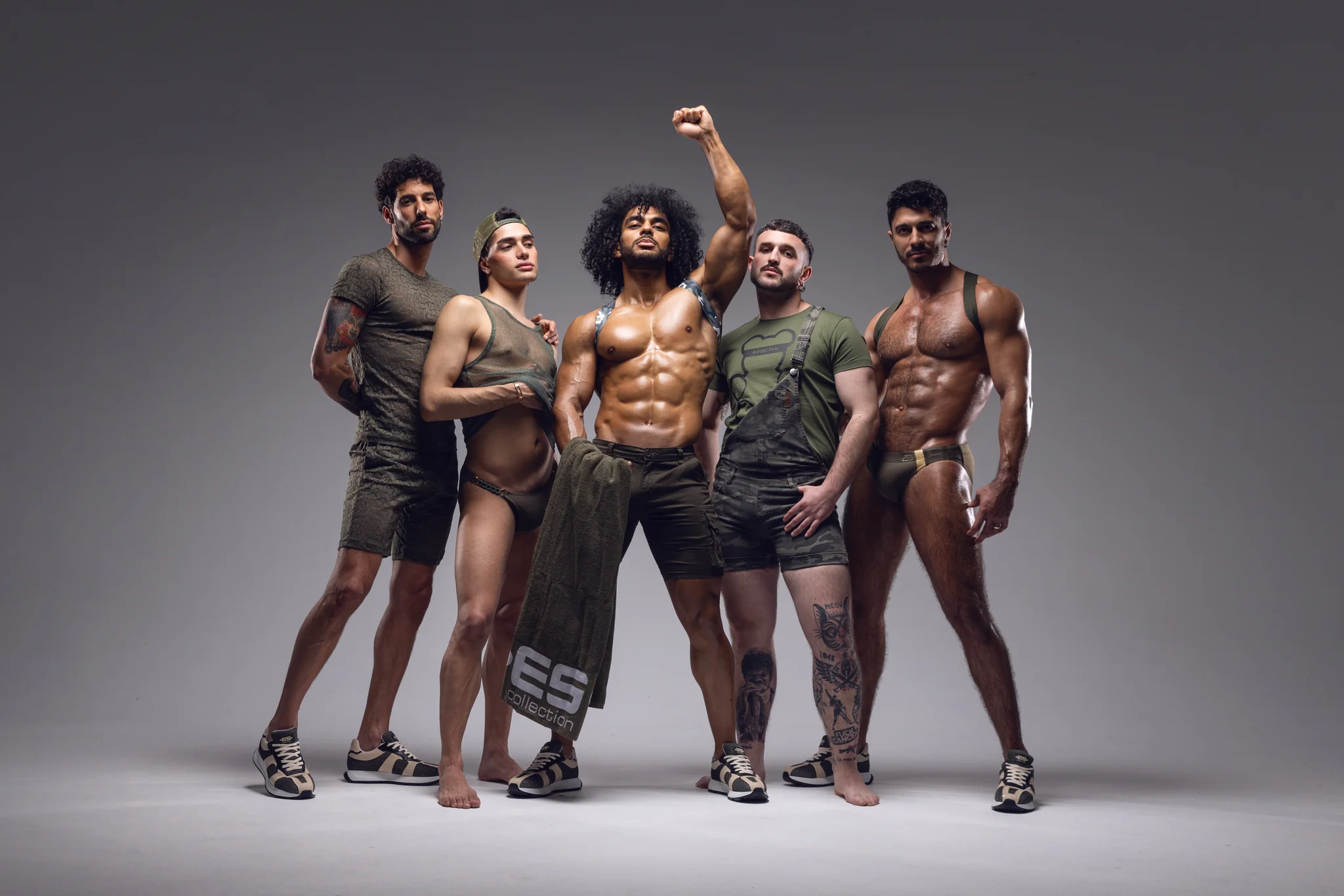 ES Collection Persian Bikini Swim Brief Khaki 2313 - Image 5