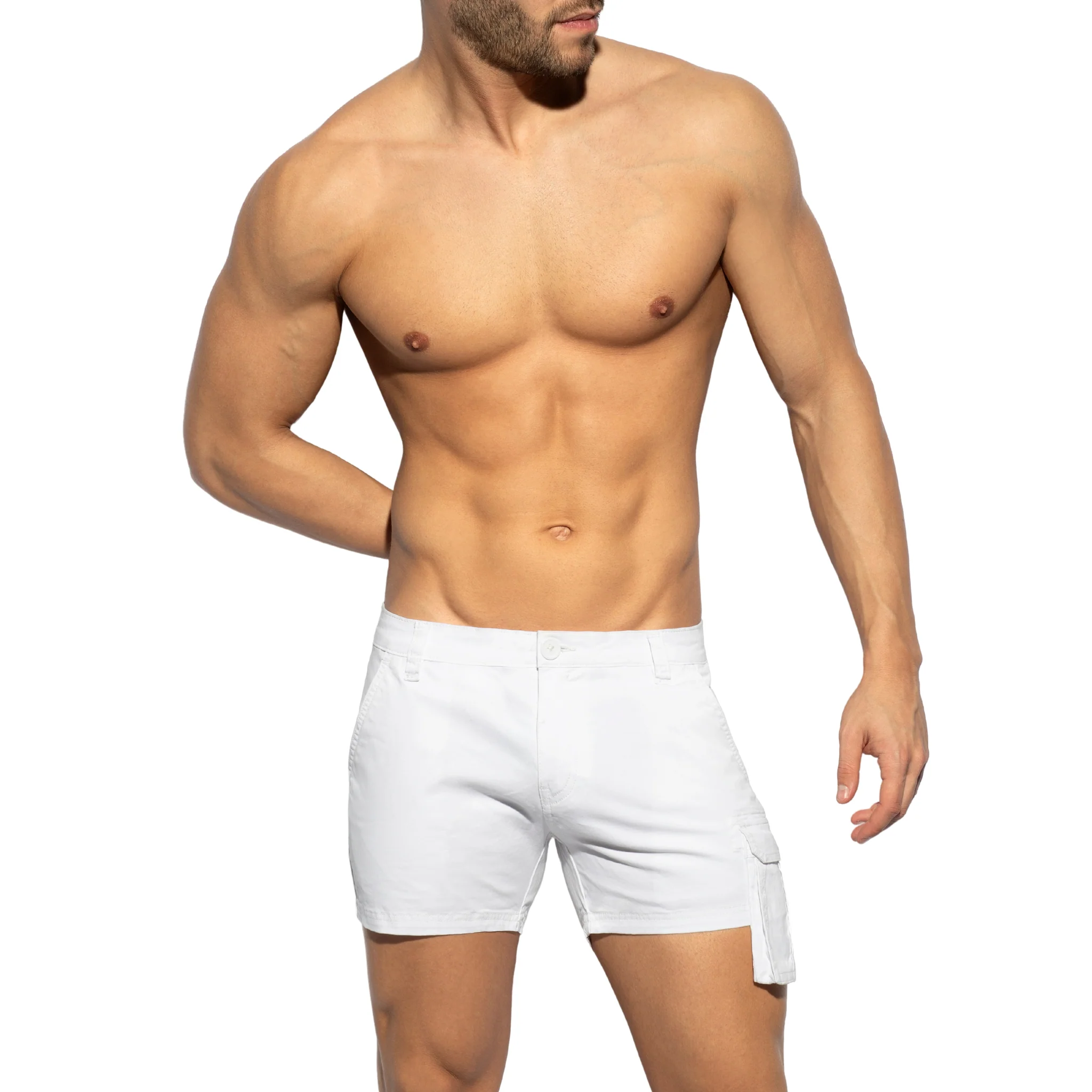 ES Collection Pocket Cargo Short White ESJ062 - Image 2