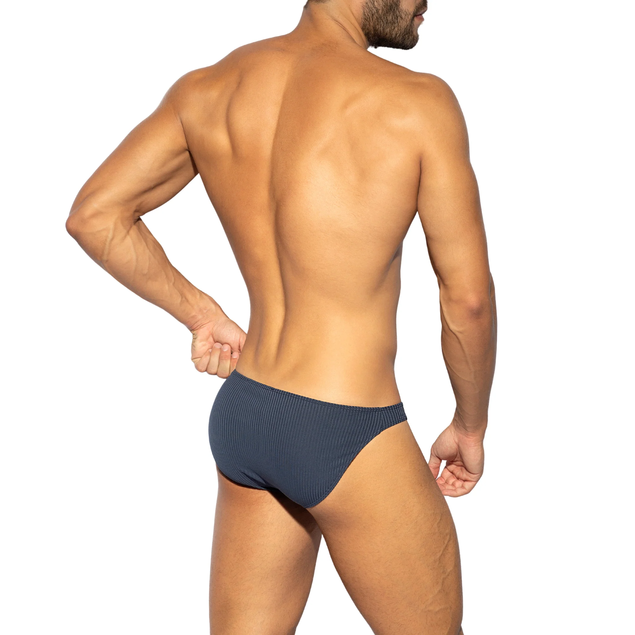 ES Collection Recycled Rib Bikini Navy UN491 - Image 3
