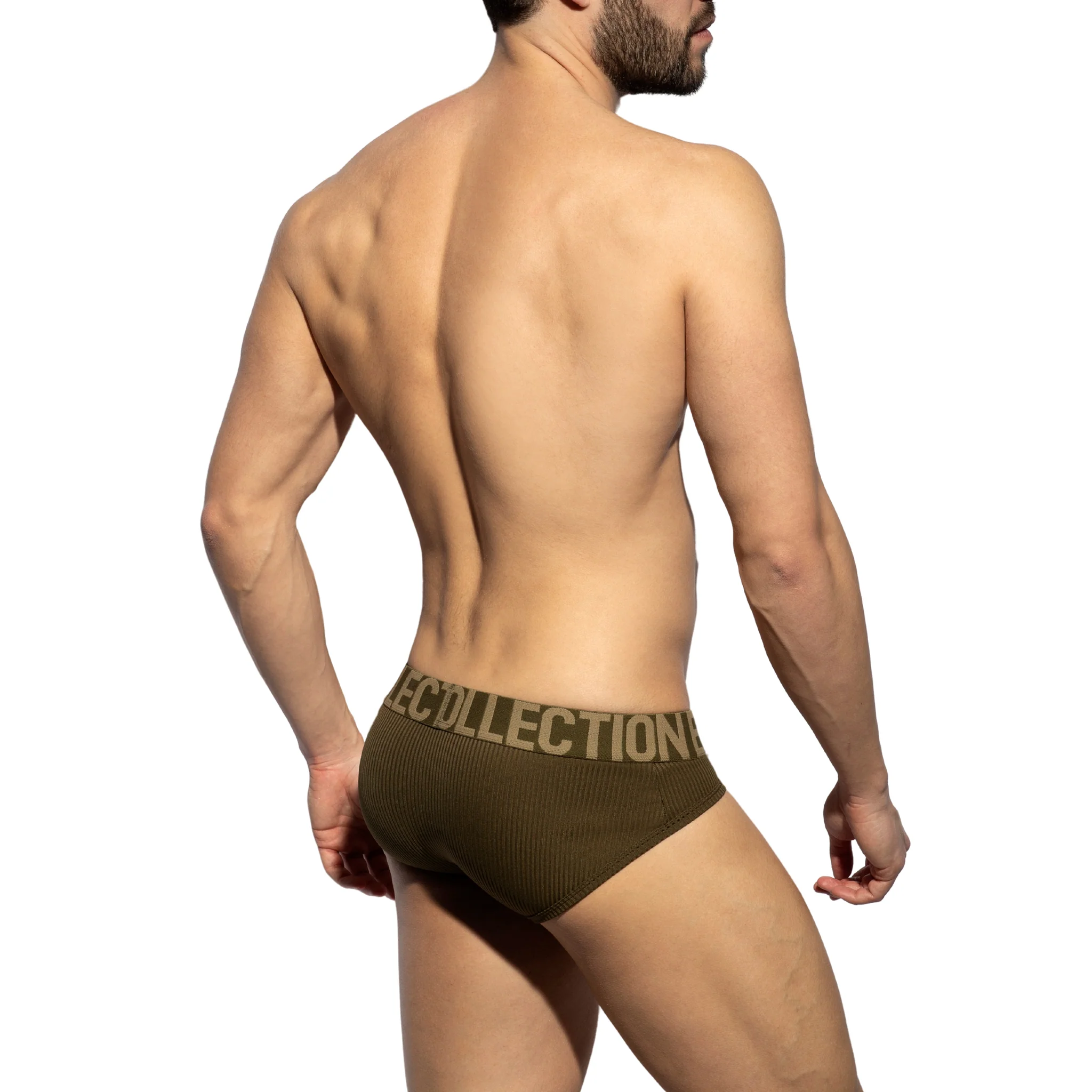 ES Collection Recycled Rib Brief Khaki UN570 - Image 3