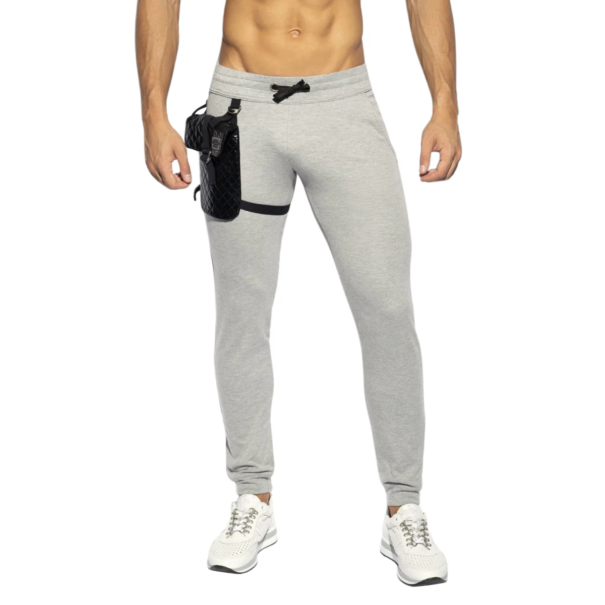 ES Collection Removable Pocket Sports Pants Heather Grey SP285 - Image 2