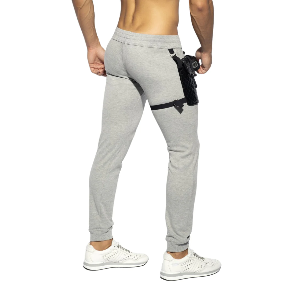 ES Collection Removable Pocket Sports Pants Heather Grey SP285 - Image 3