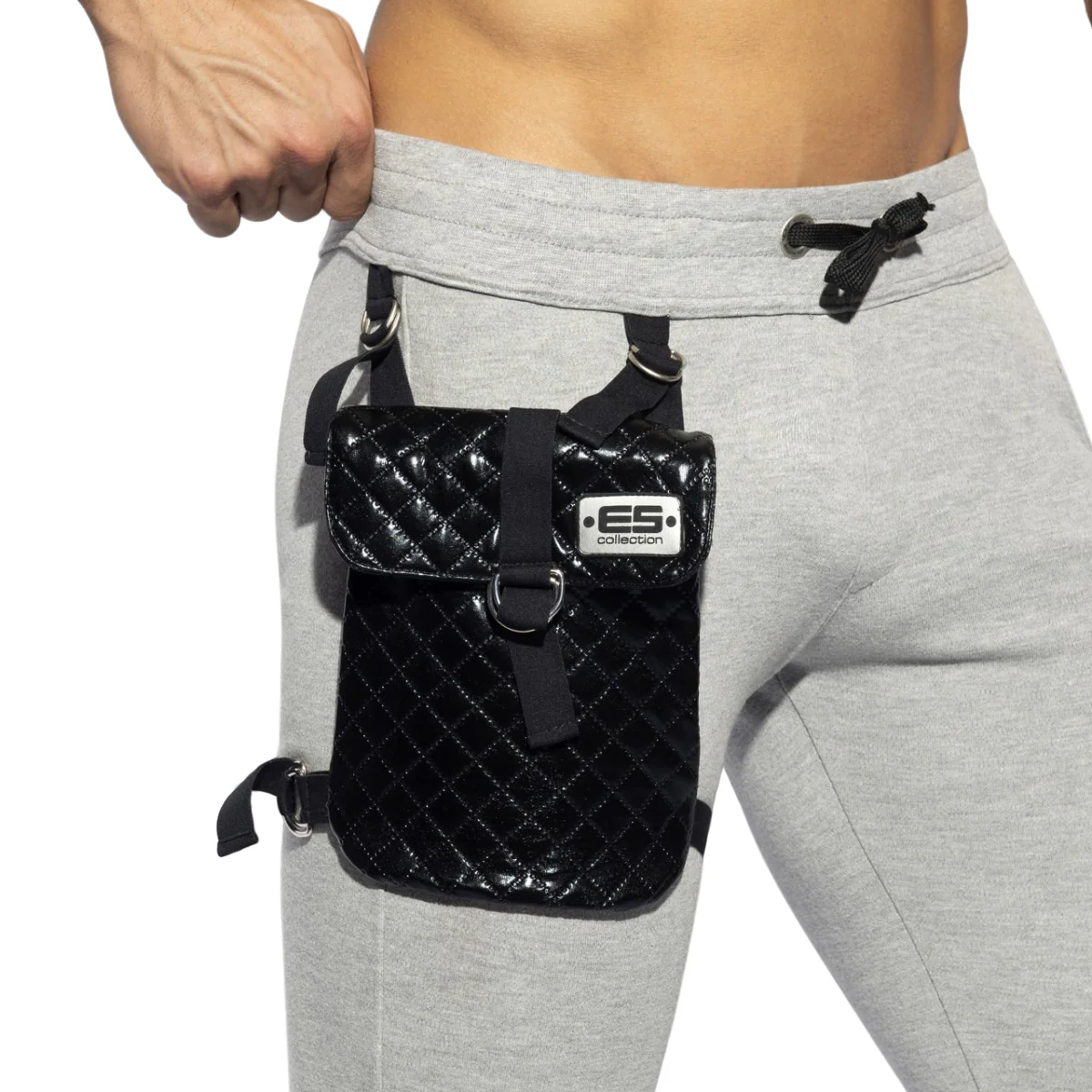 ES Collection Removable Pocket Sports Pants Heather Grey SP285 - Image 4