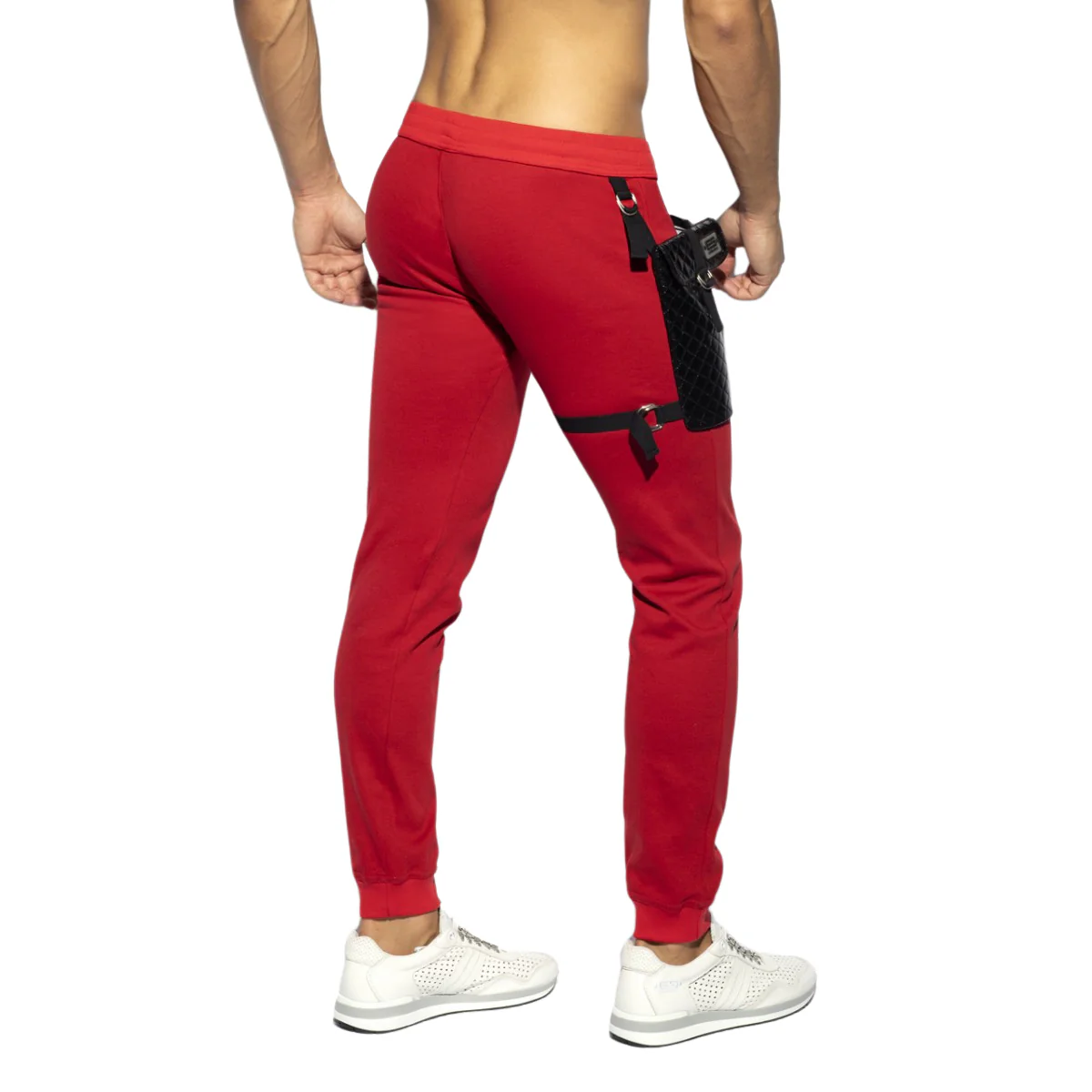 ES Collection Removable Pocket Sports Pants Red SP285 - Image 3
