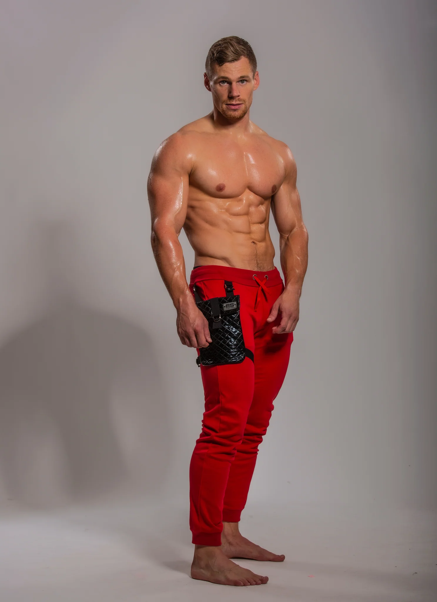 ES Collection Removable Pocket Sports Pants Red SP285 - Image 6