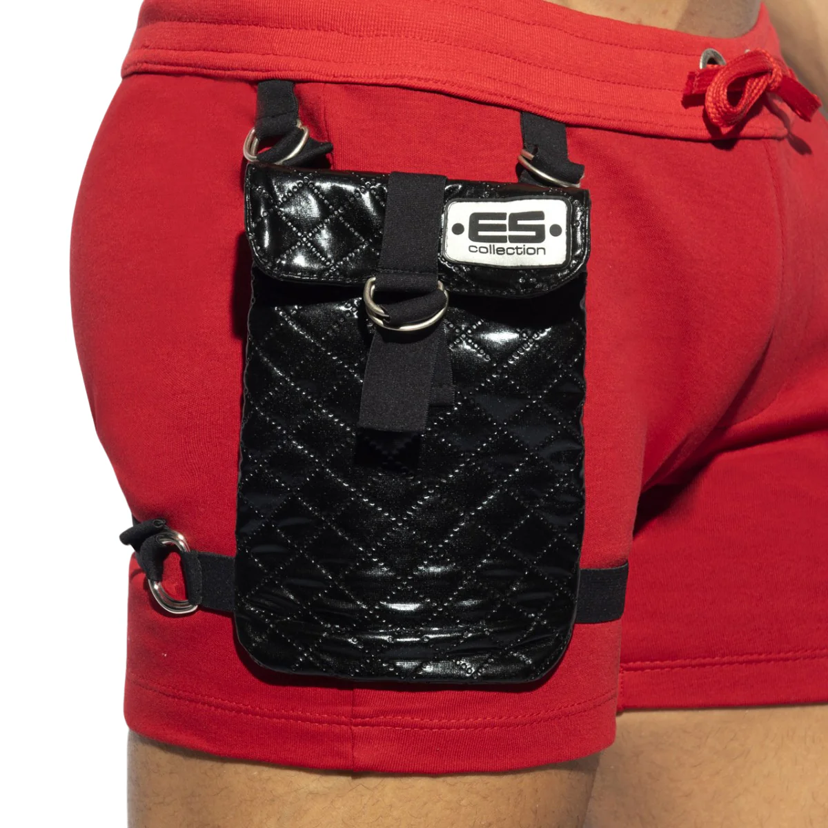 ES Collection Removable Pocket Sports Shorts Red SP287 - Image 4