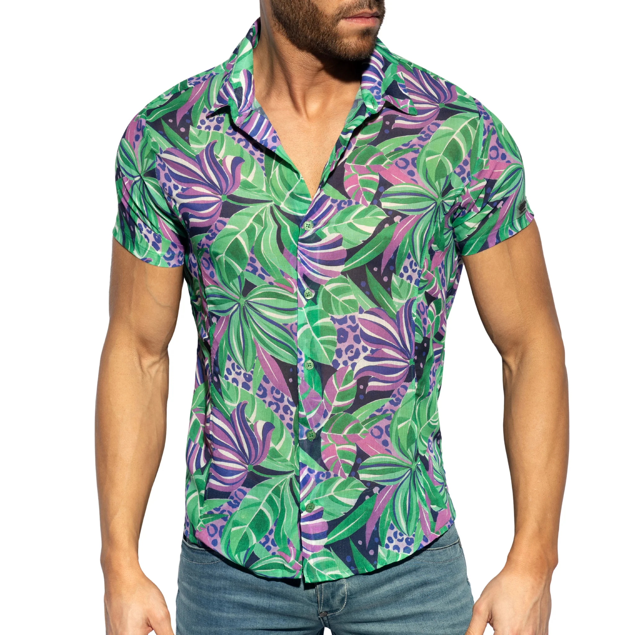 ES Collection Seychelles Shirt Violet SHT030 - Image 2