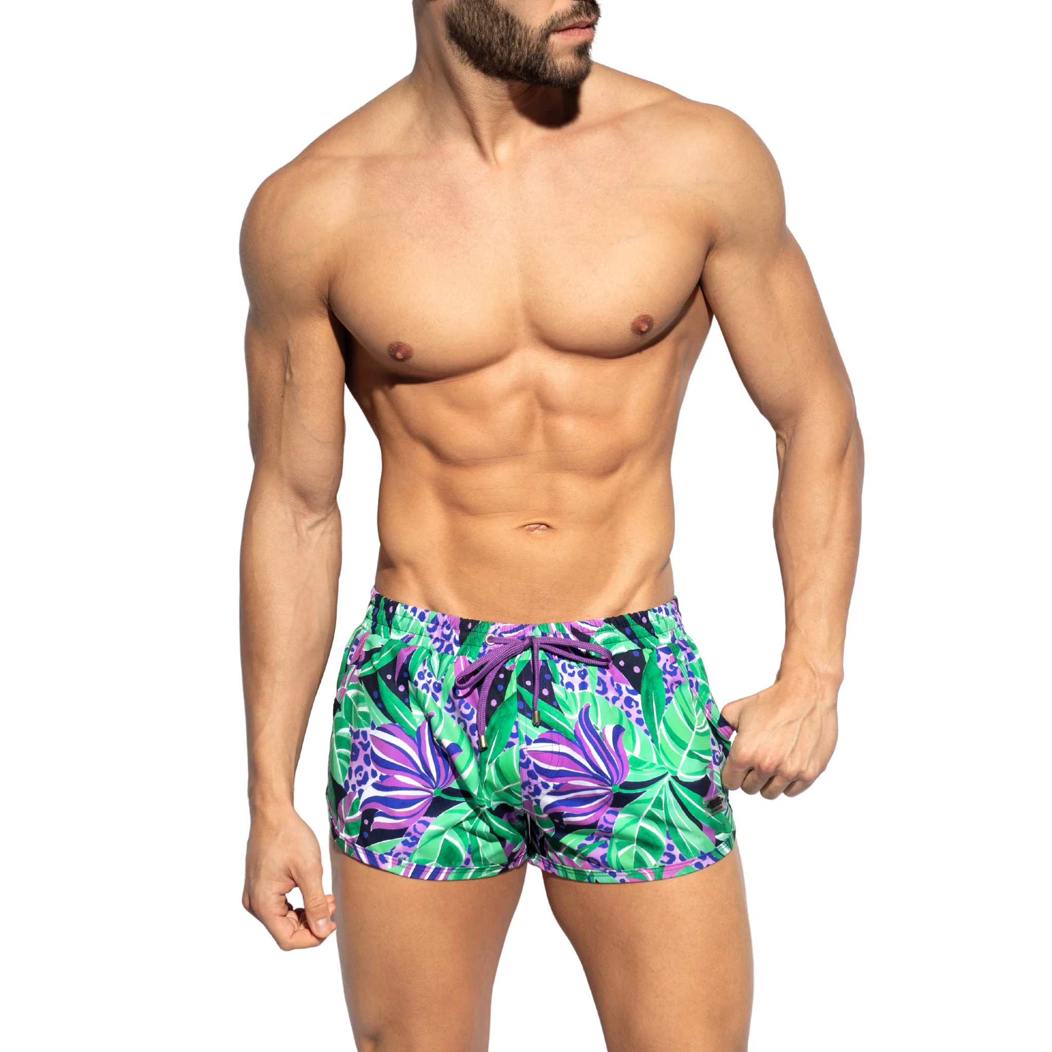 ES Collection Seychelles Swim Shorts Violet 2514 - Image 2
