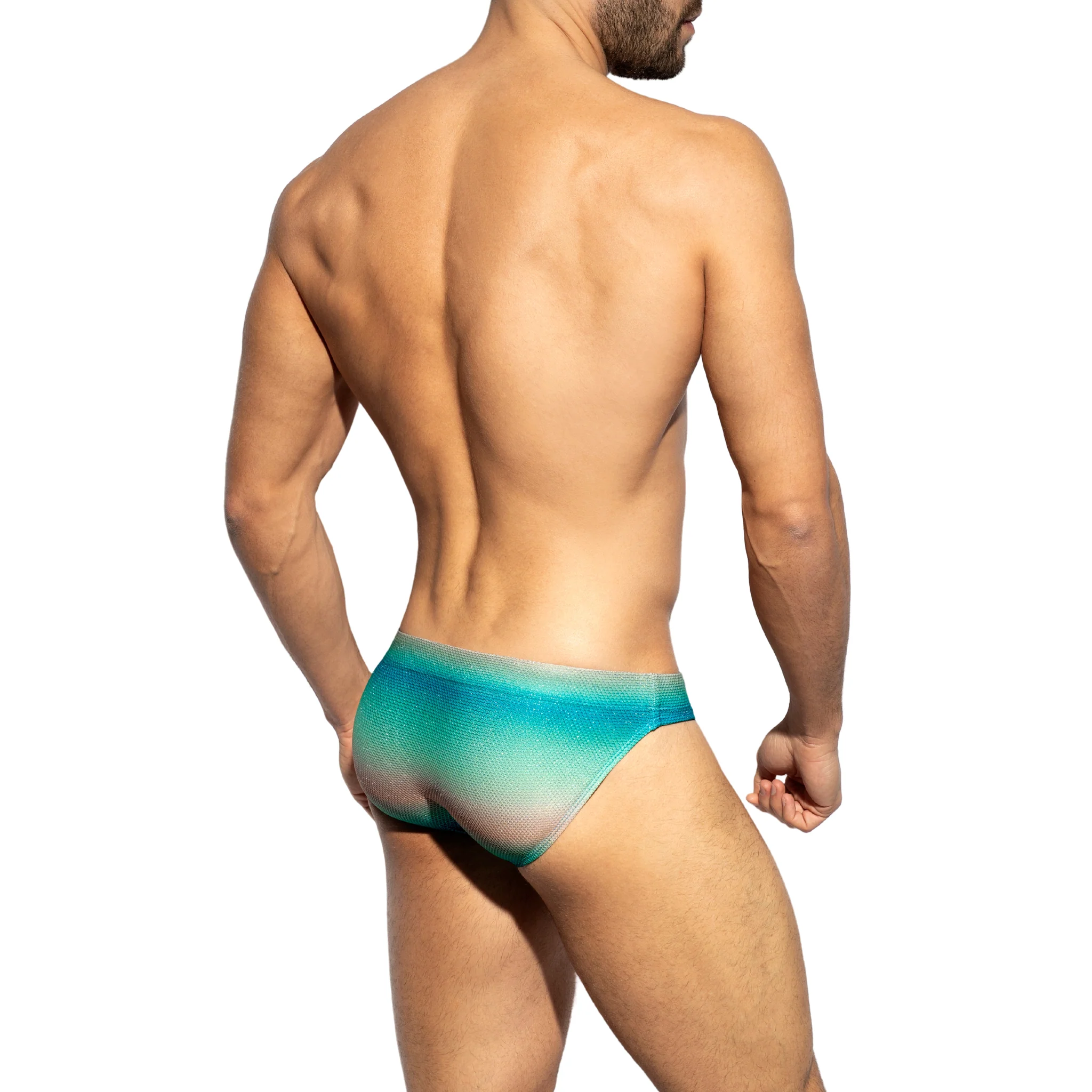 ES Collection Siren Swim Brief Turquoise 2401 - Image 3