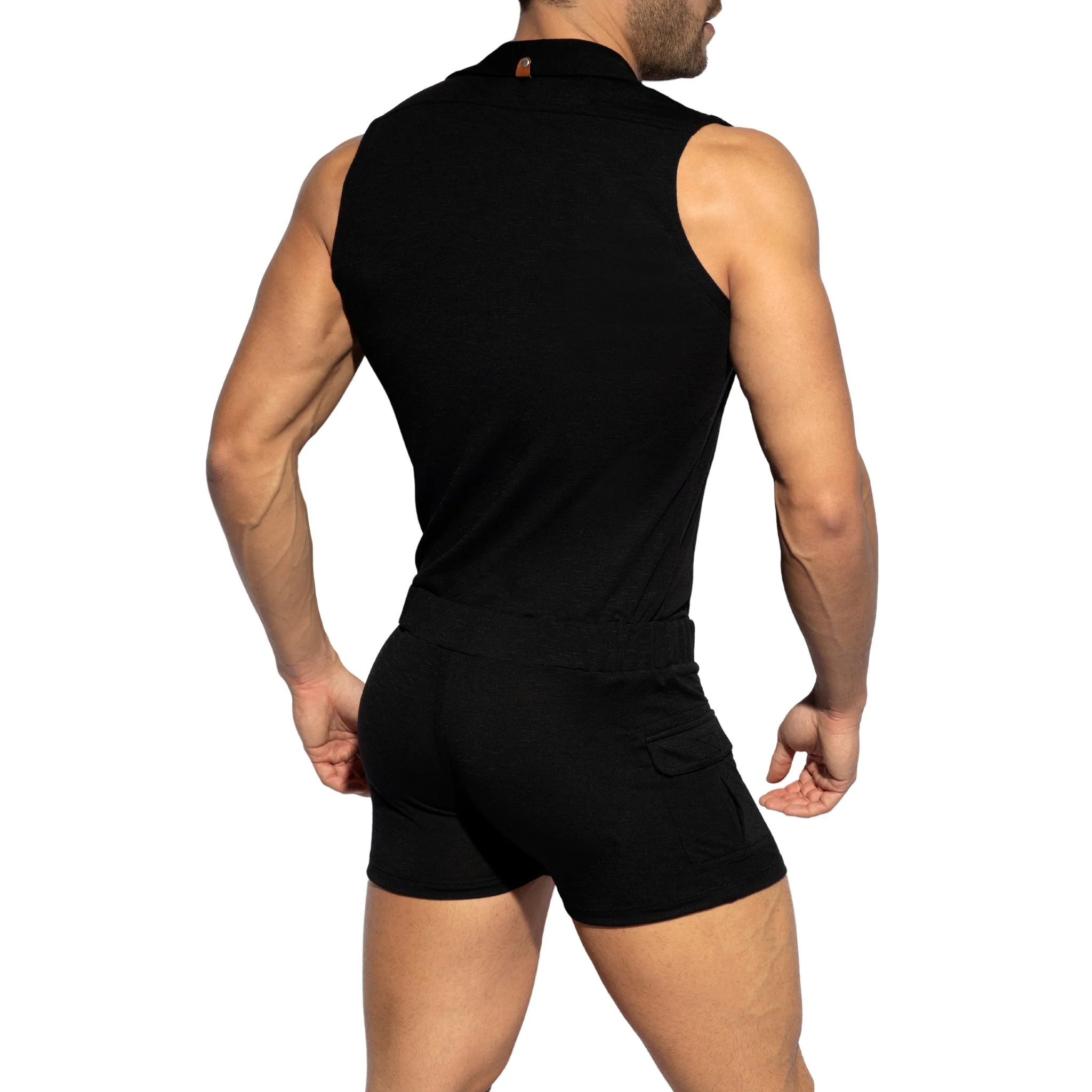 ES Collection Sleeveless Body Suit Black SP257 - Image 3
