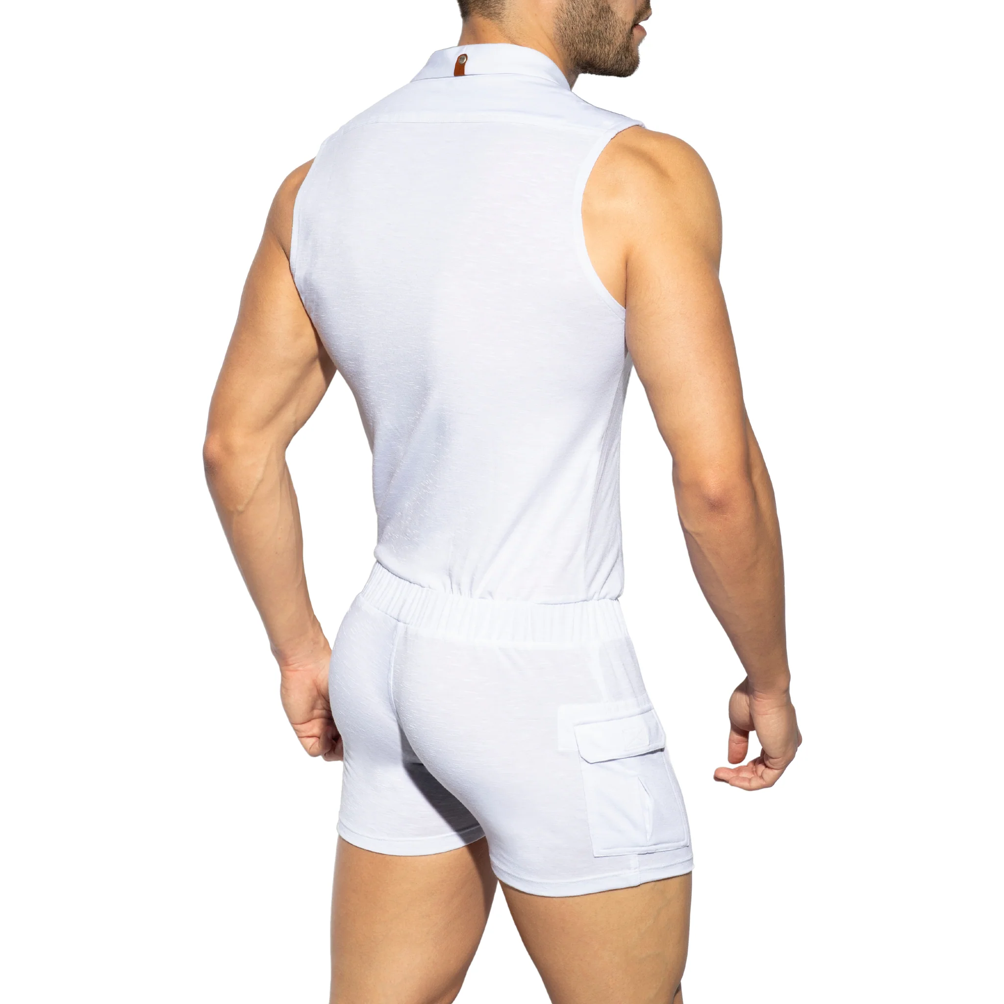 ES Collection Sleeveless Body Suit White SP257 - Image 3