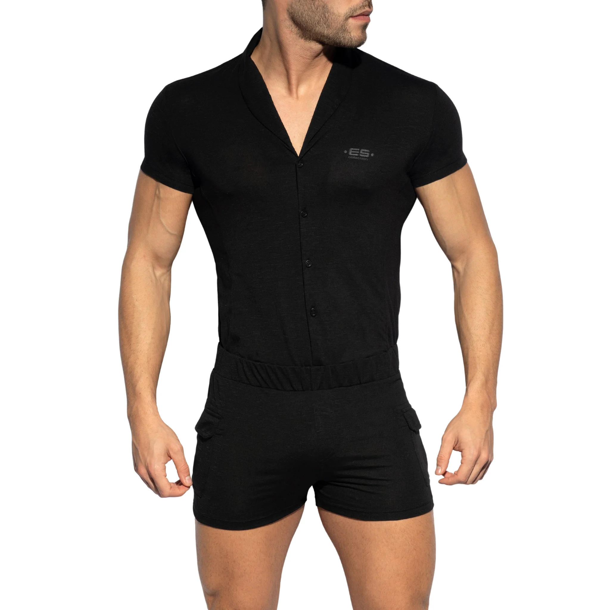 ES Collection Sleeves Body Suit Black SP256 - Image 2