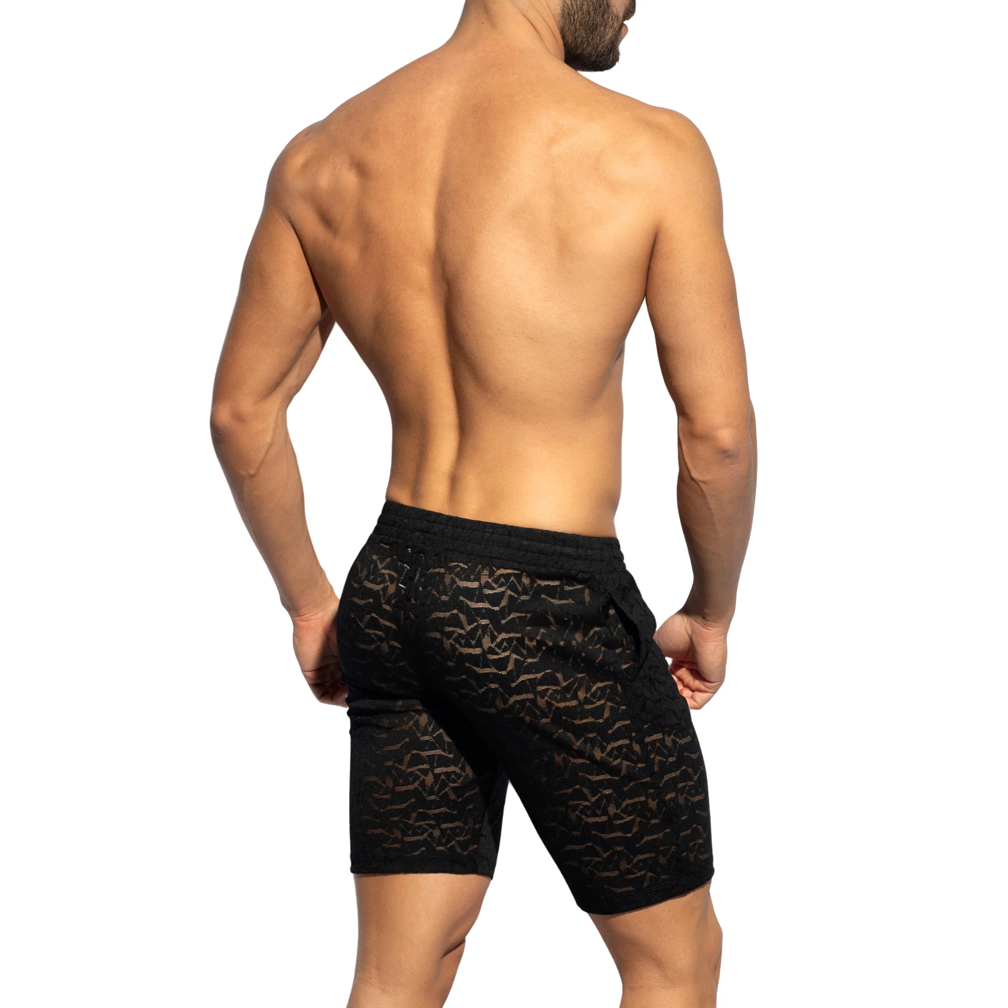 ES Collection Spider Bermuda Shorts Black SP311 - Image 3