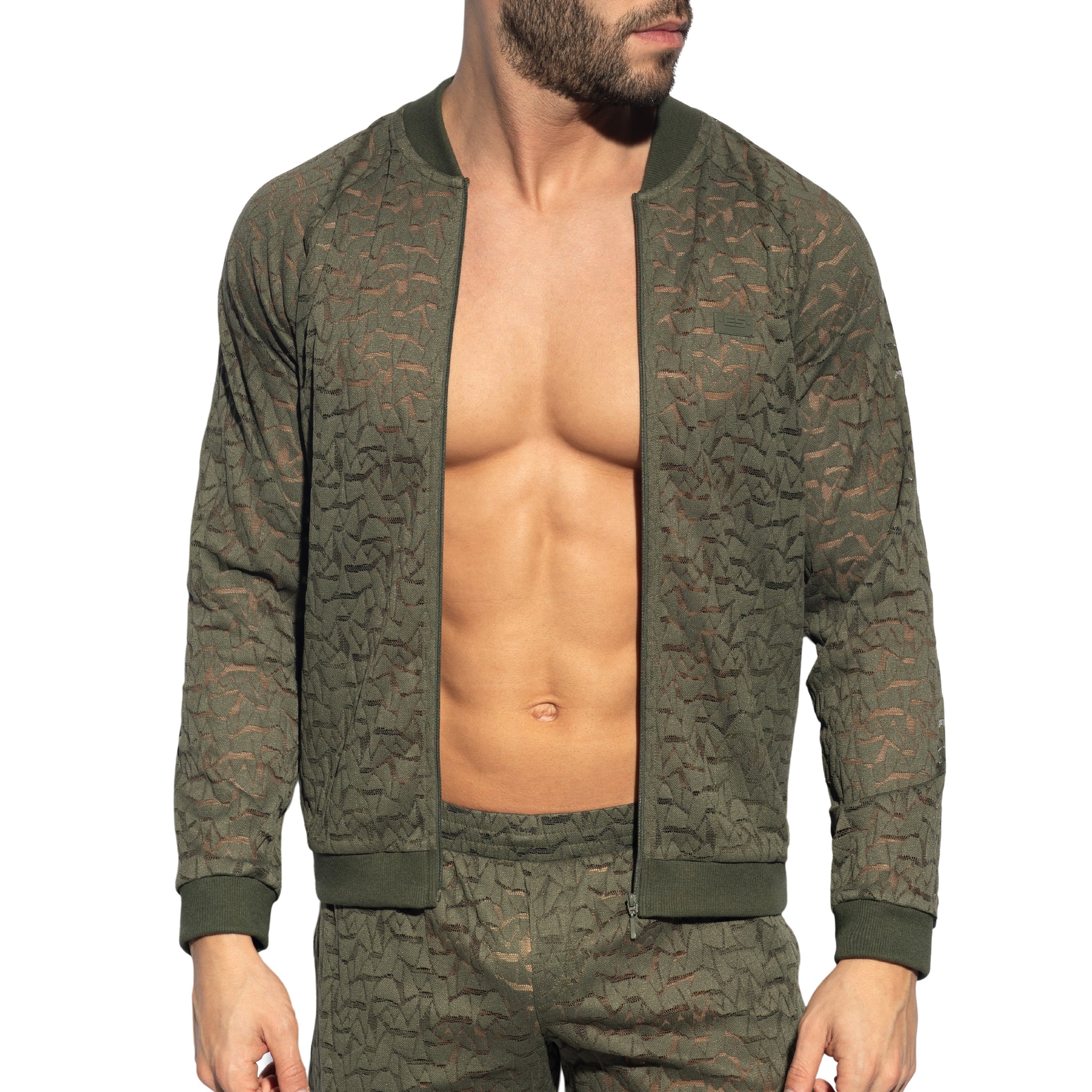 ES Collection Spider Sports Sweatshirt Khaki SP308 - Image 4