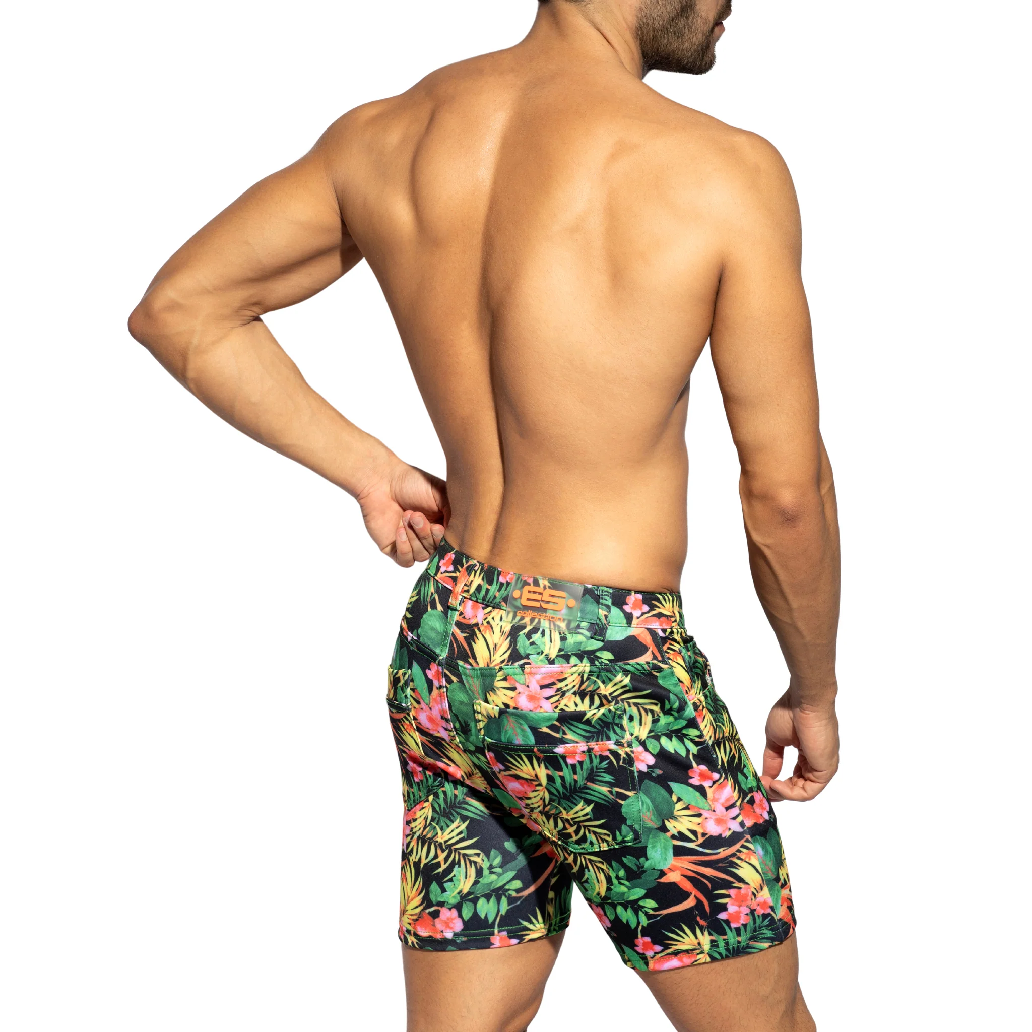 ES Collection Svelte Hawaiian Shorts Black SP326 - Image 3