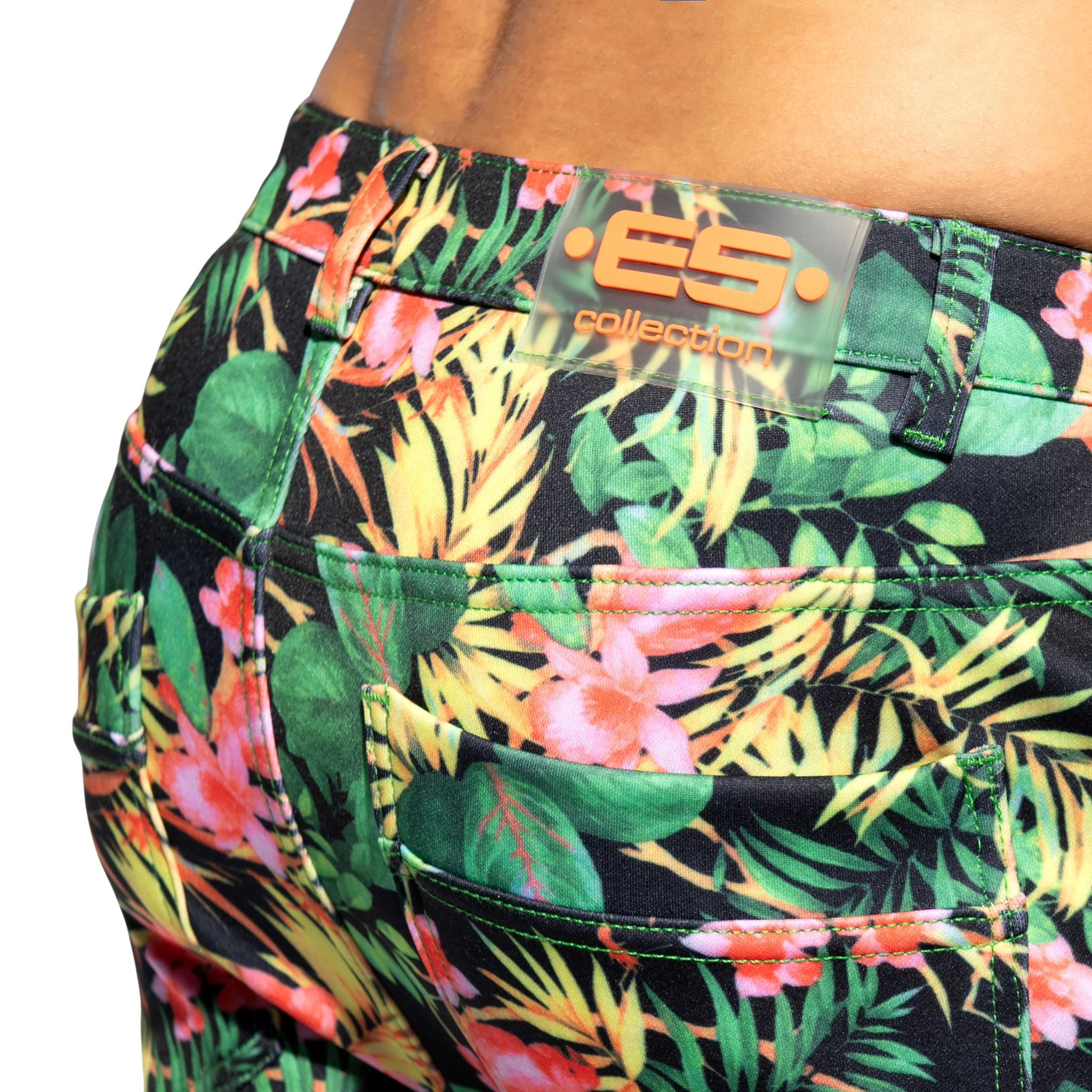 ES Collection Svelte Hawaiian Shorts Black SP326 - Image 4