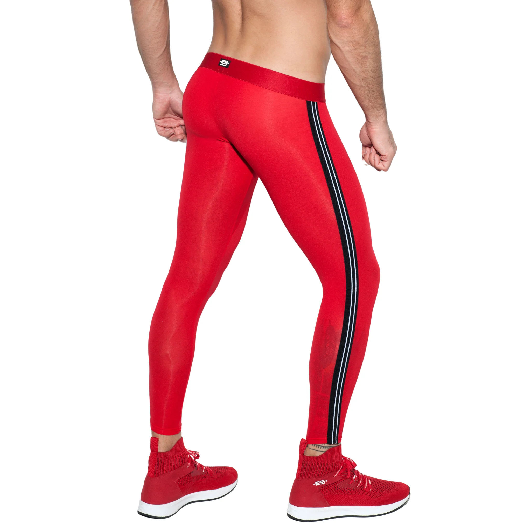 ES Collection Thin Leggings Red SP204 - Image 3
