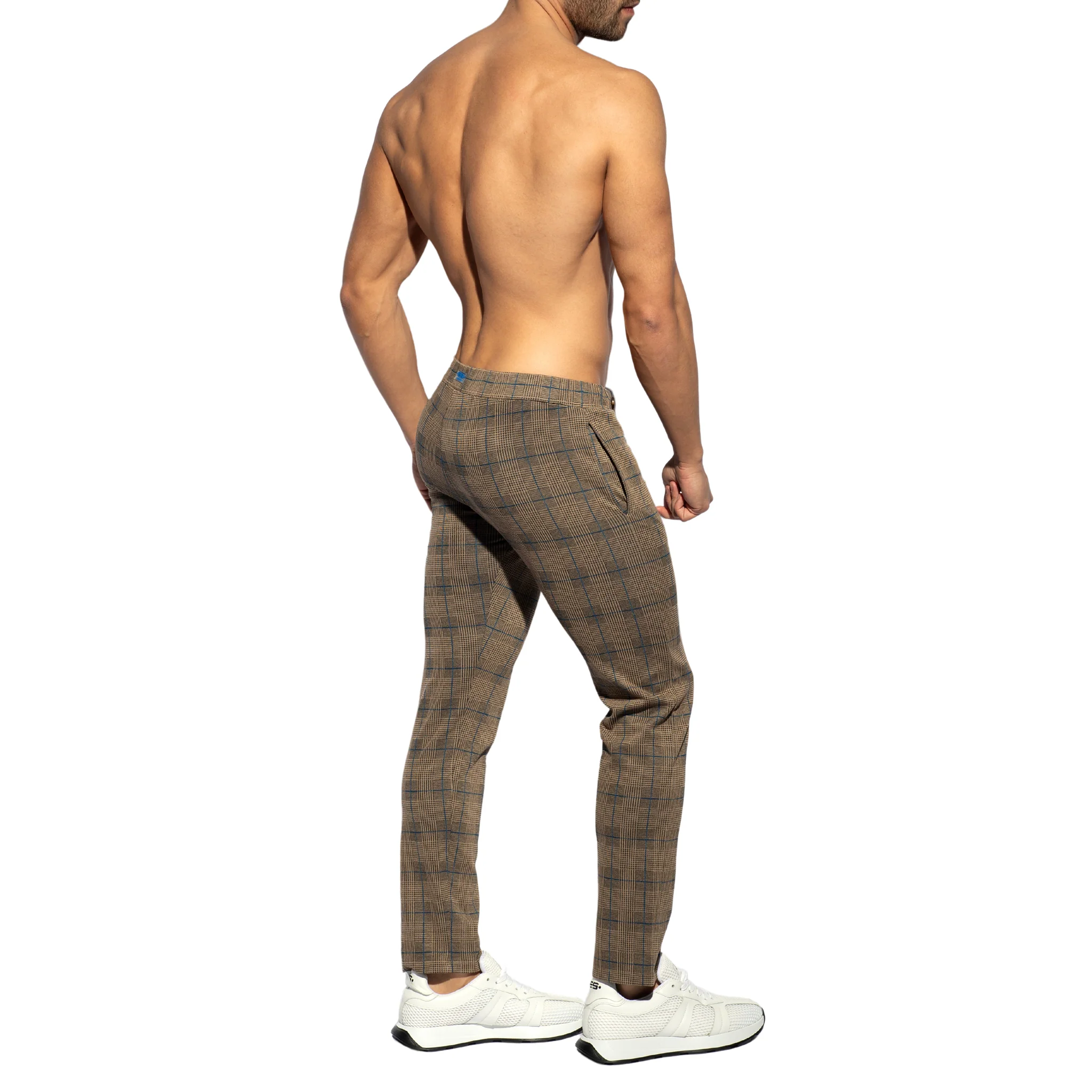 ES Collection Tweed Long Pants Brown SP339 - Image 3