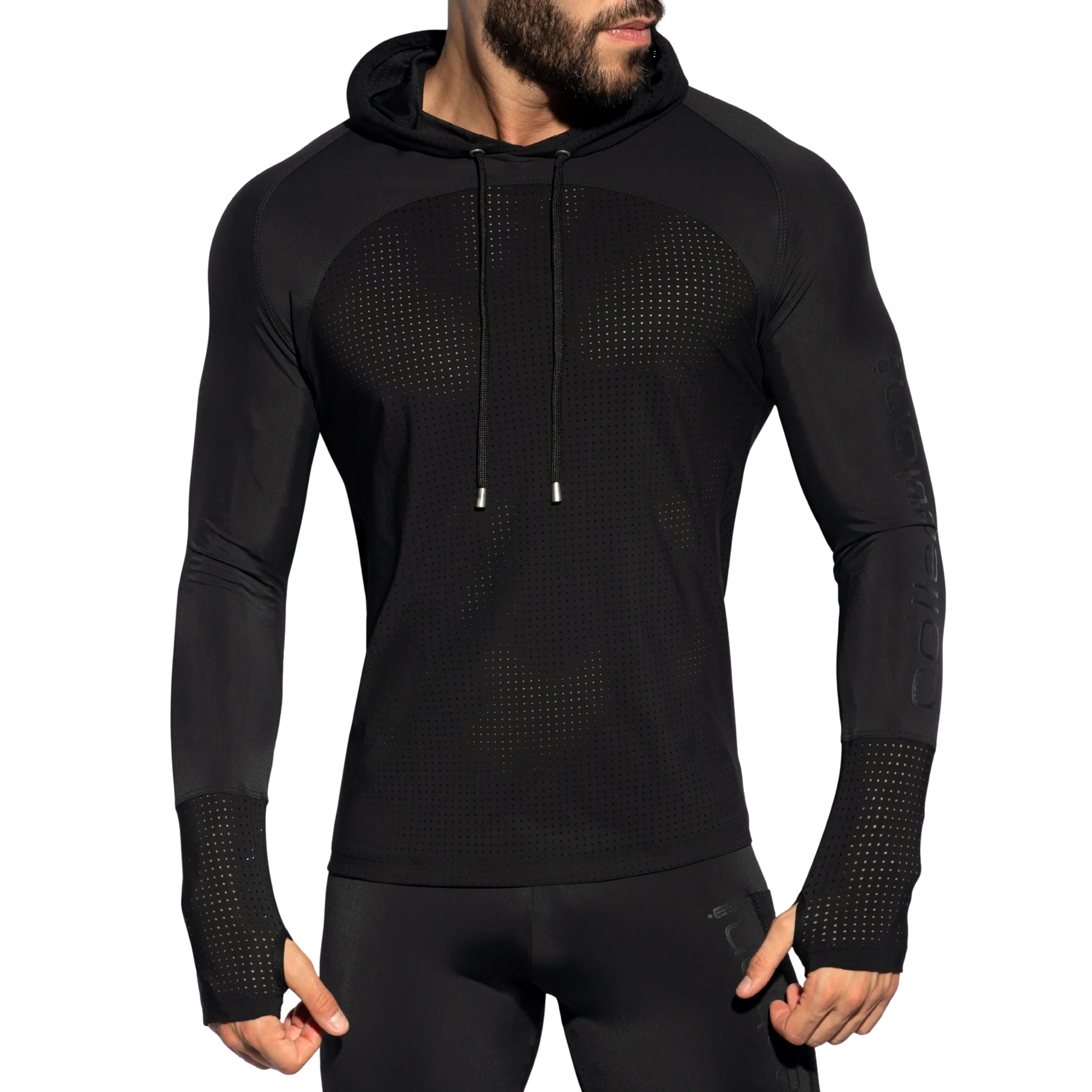ES Collection Vertex Hoody Black SP350 - Image 2
